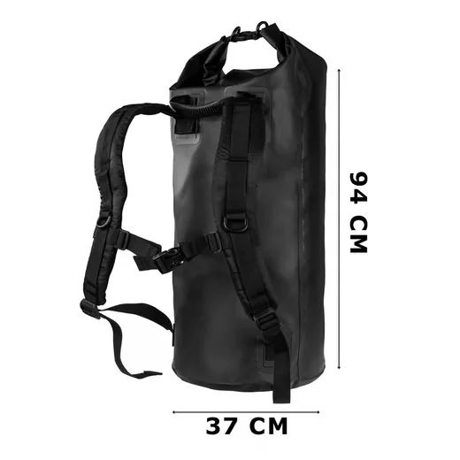 SCHNORR Drybag 100 L Schwarz wasserdichte Gepäckträgertasche Packsack