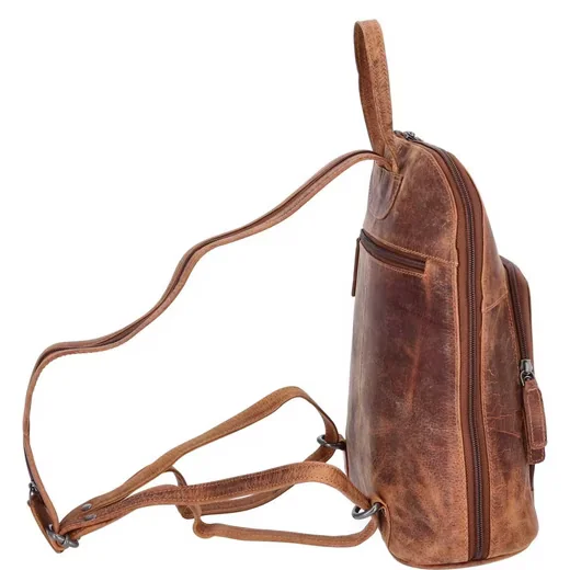 The Skandinavian Brand Leder Rucksack Hunter Cognac