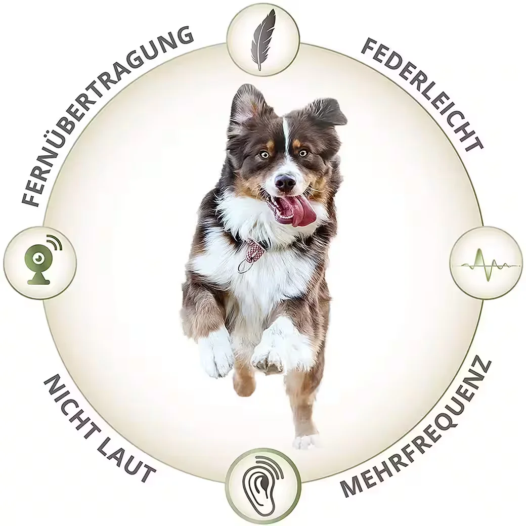 NELADE Hundepfeife Schwarz für Hundetraining