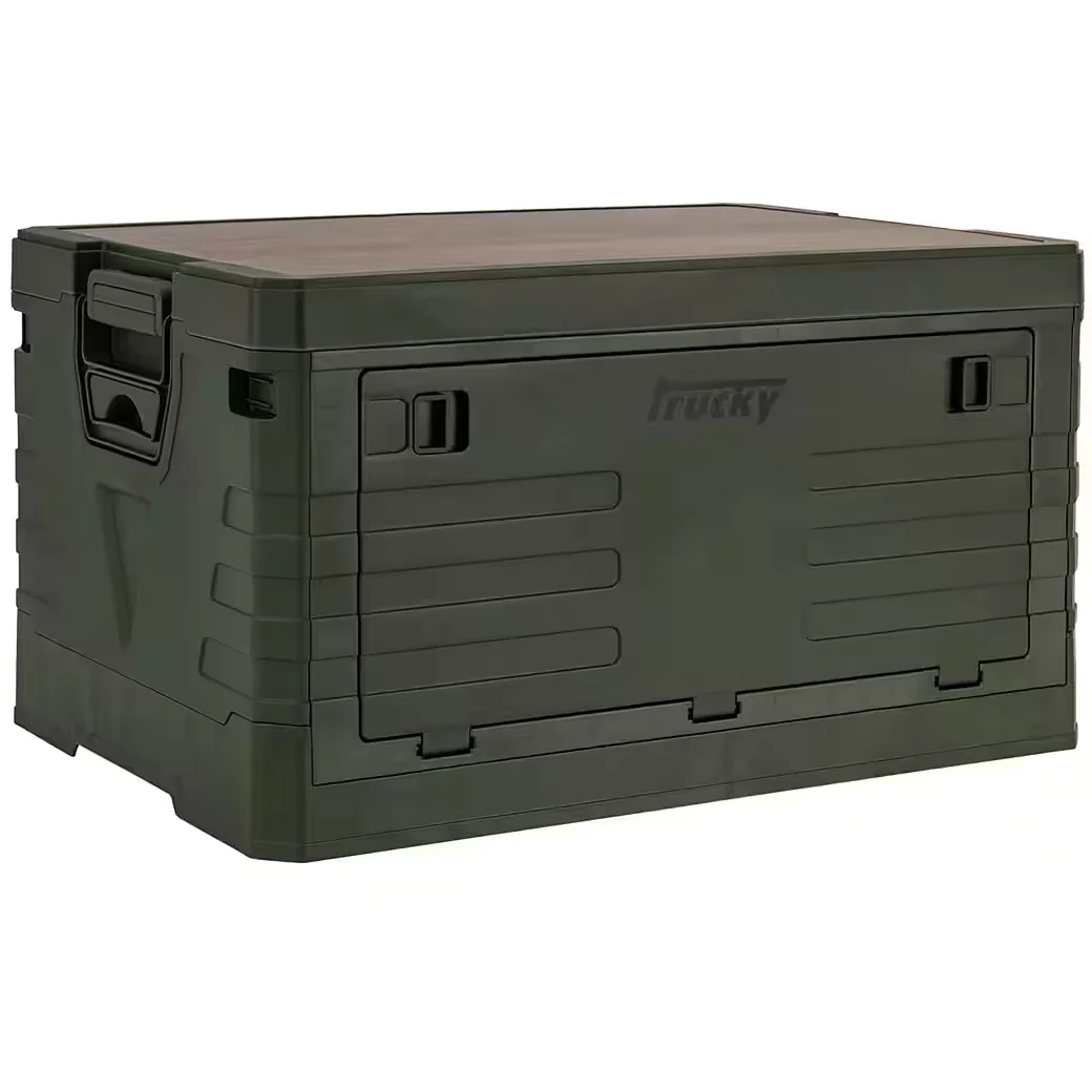 TRUCKY Faltbox 45 L Klappbox Klappkiste Camping 53x36x29 cm Grün
