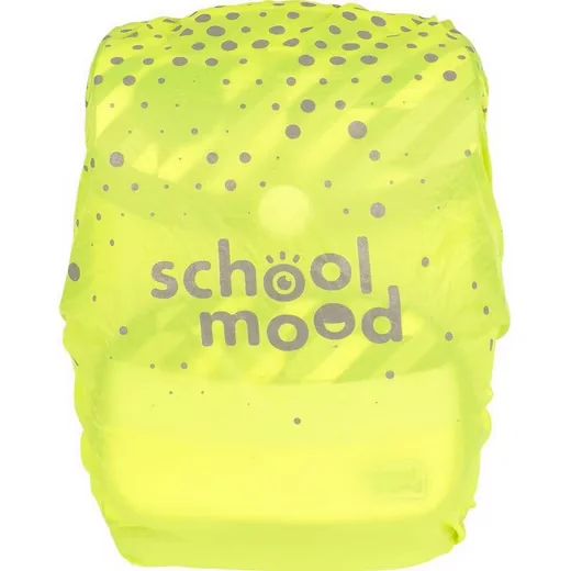 SCHOOL-MOOD Rucksack Regenschutz Regenhaube neongelb