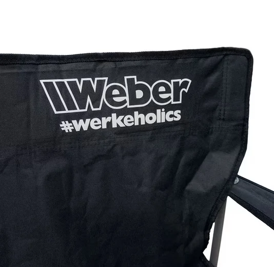 WEBER GMBH Campingstuhl faltbar schwarz Flaschenhalter bis 120 kg