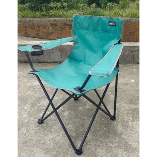 MOJAWO Camping Klappstuhl Anglersessel mit Getränkehalter Tasche Mint