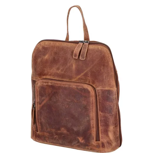 The Skandinavian Brand Leder Rucksack Hunter Cognac