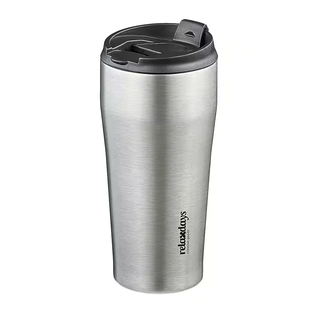 Relaxdays Thermobecher Edelstahl 400 ml isoliert To Go