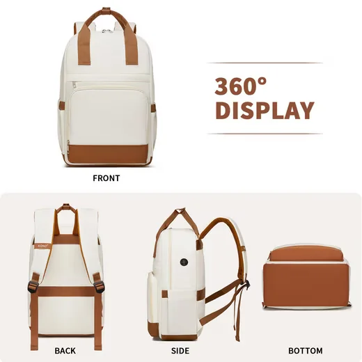 KONO Laptop-Rucksack Damen Tagesrucksack 41x29x15 cm