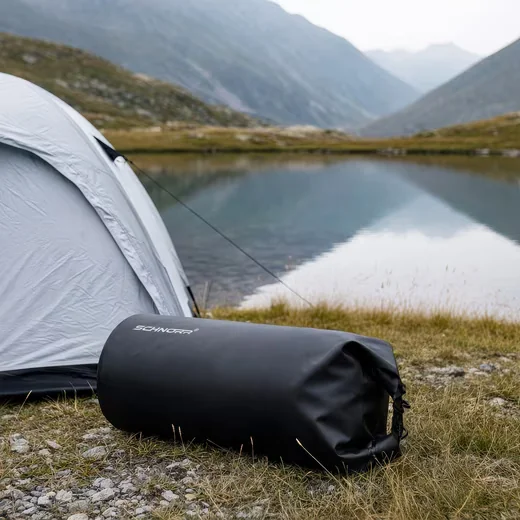 SCHNORR Drybag 100 L Schwarz wasserdichte Gepäckträgertasche Packsack