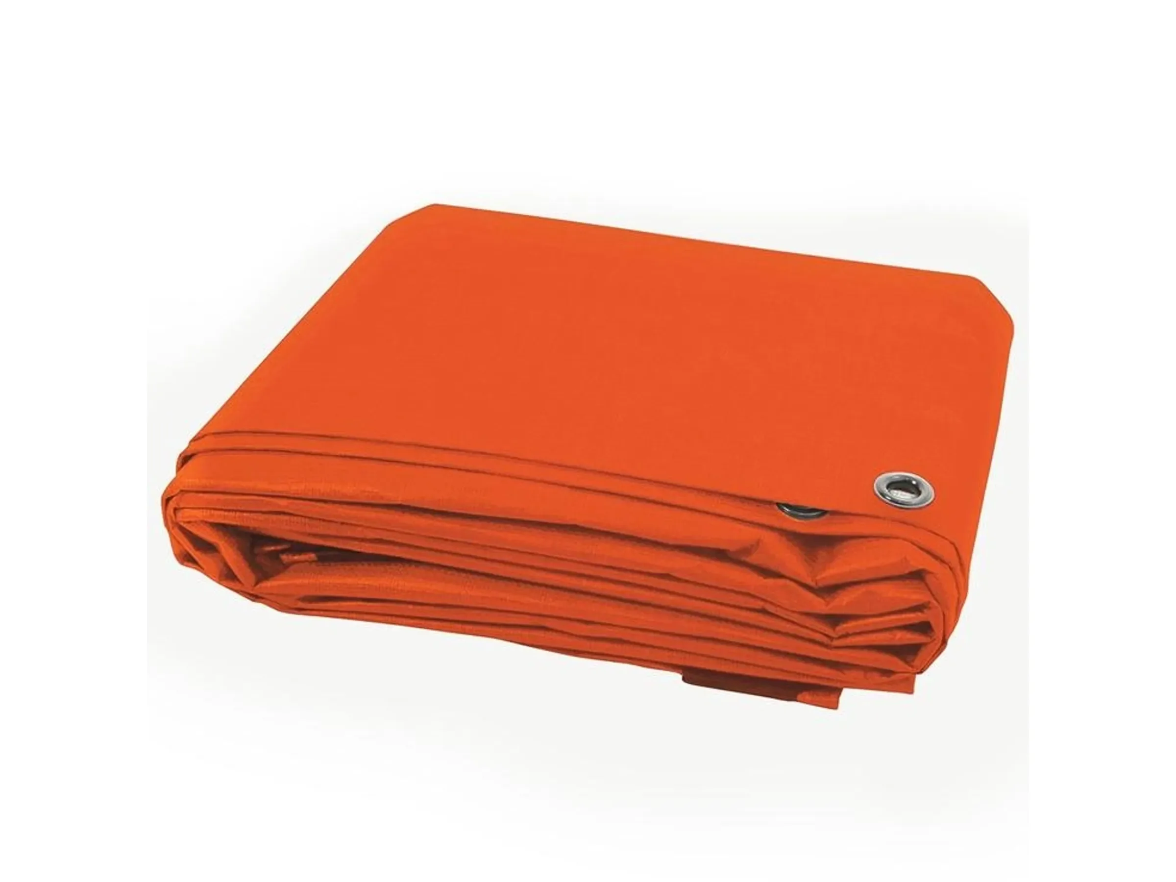KARAT Abdeckplane 2x3 m, wasserdicht, mit Ösen, 80 g/m2, Orange