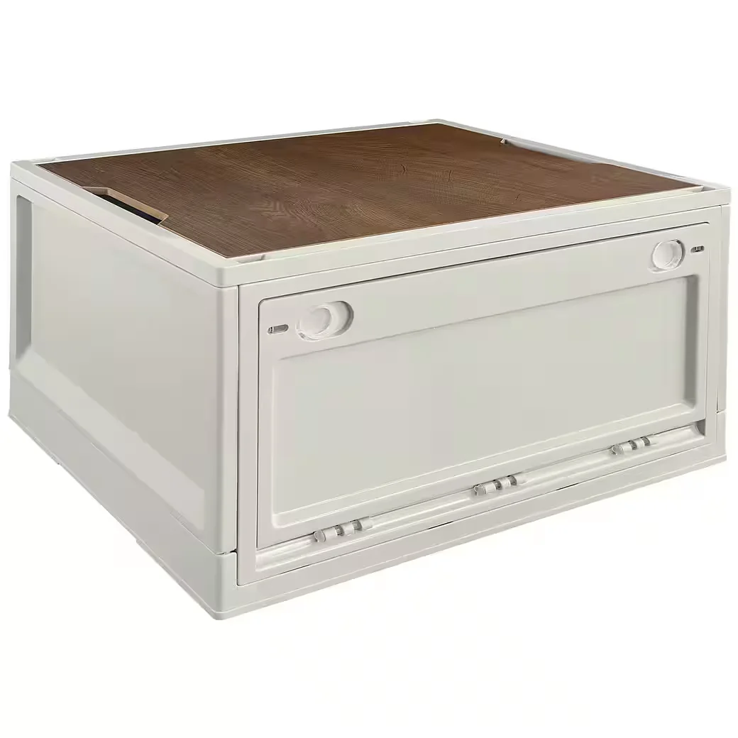 TRUCKY Faltbox Klappbox 45 L Camping 50x35x29 cm Beige