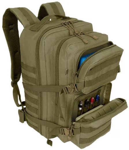 EAAKIE Army Military Rucksack 50L Outdoor Reise Arbeit Camel