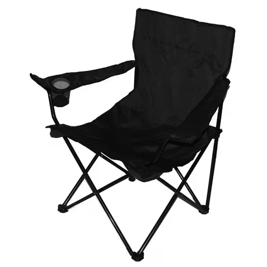 BIGDEAN Campingstuhl Faltstuhl Anglerstuhl schwarz klappbar