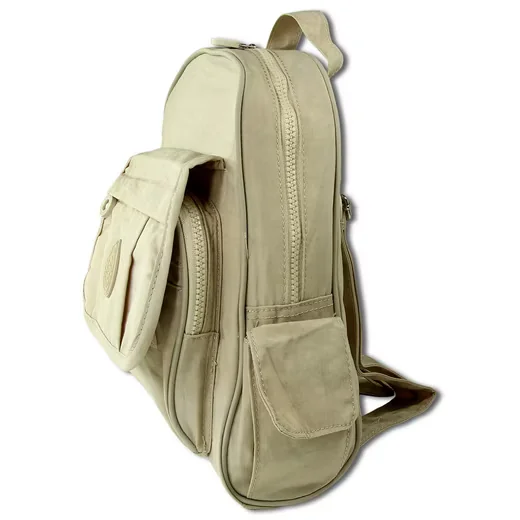 Bag Street Freizeitrucksack Crinkle Nylon beige