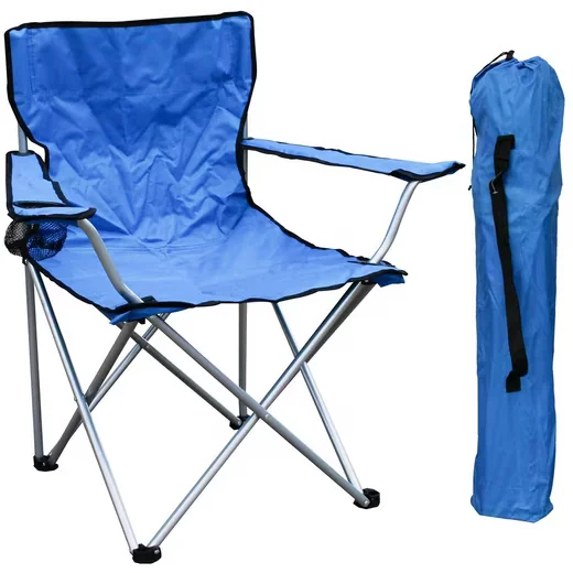 MOJAWO Klappstuhl Anglersessel mit Getränkehalter und Tasche 120kg