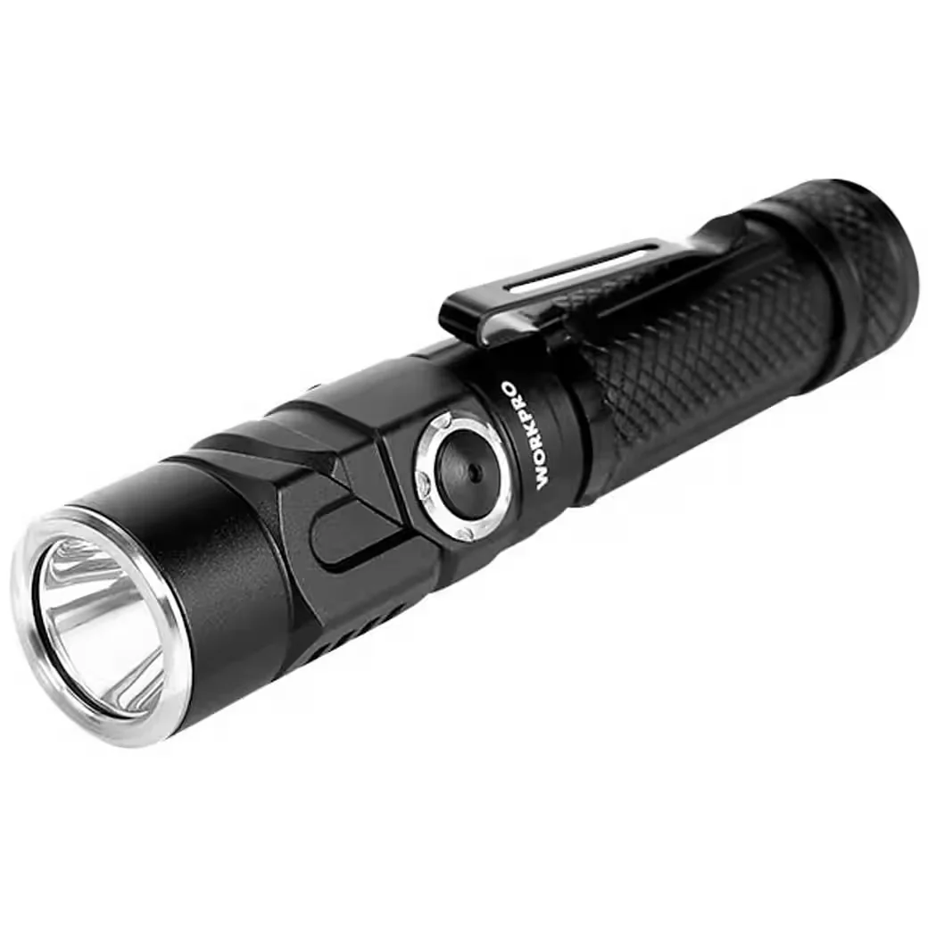 WORKPRO Taschenlampe 1100 lm USB aufladbar mit Stroboskop