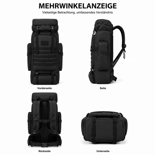 TOOMOKE Wanderrucksack Herren Damen wasserdicht Outdoor Camping