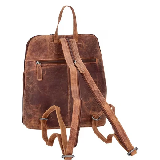 The Skandinavian Brand Leder Rucksack Hunter Cognac
