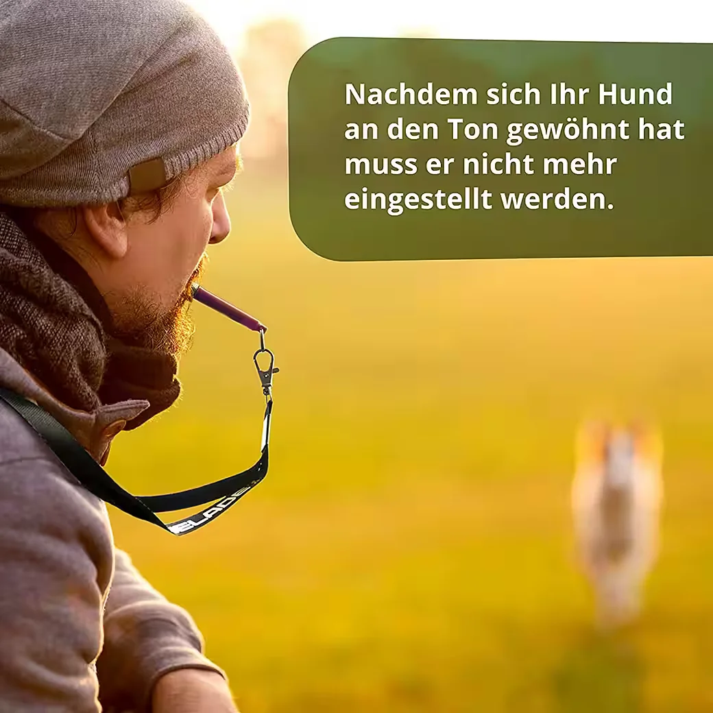 NELADE Hundepfeife Schwarz für Hundetraining