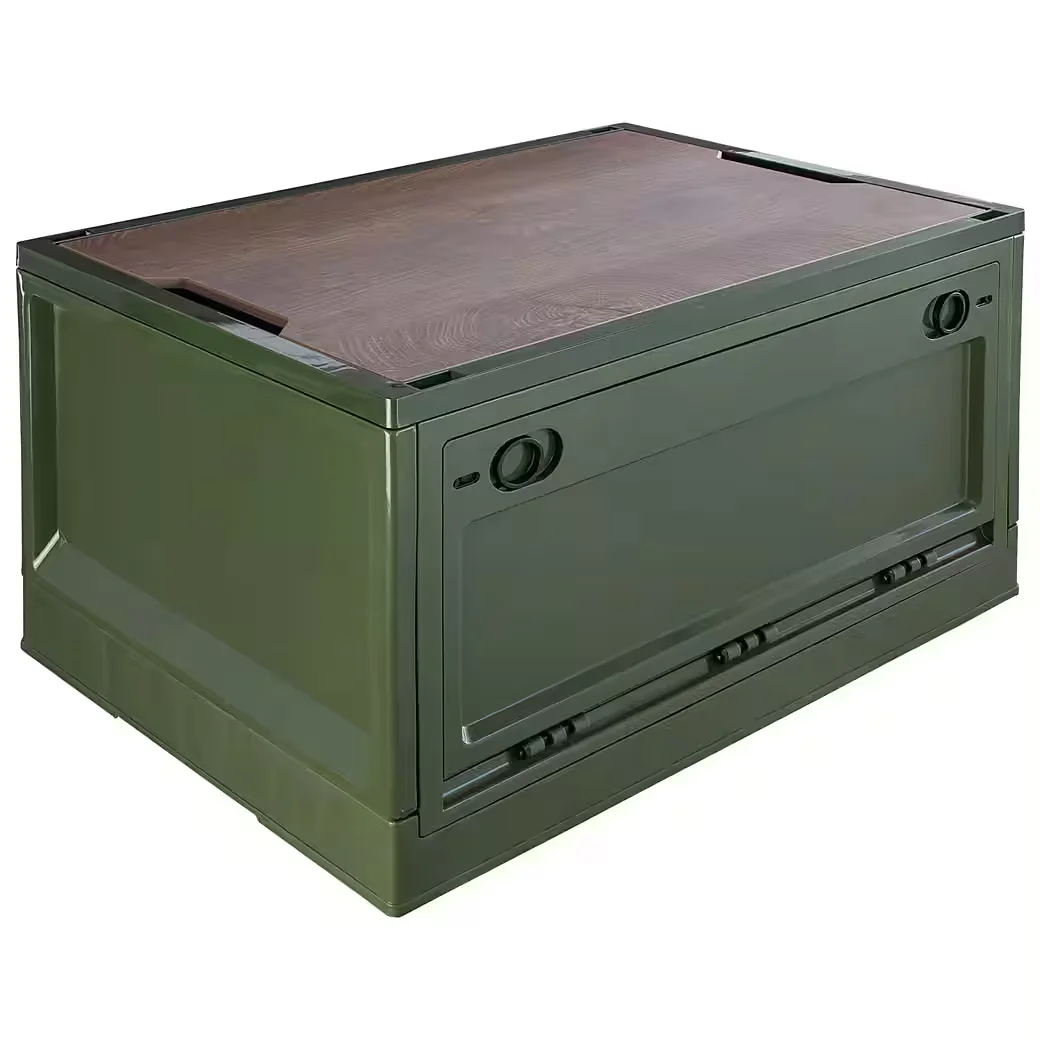 TRUCKY Faltbox 45 L Aufbewahrungsbox Camping Grün 50x35x29 cm