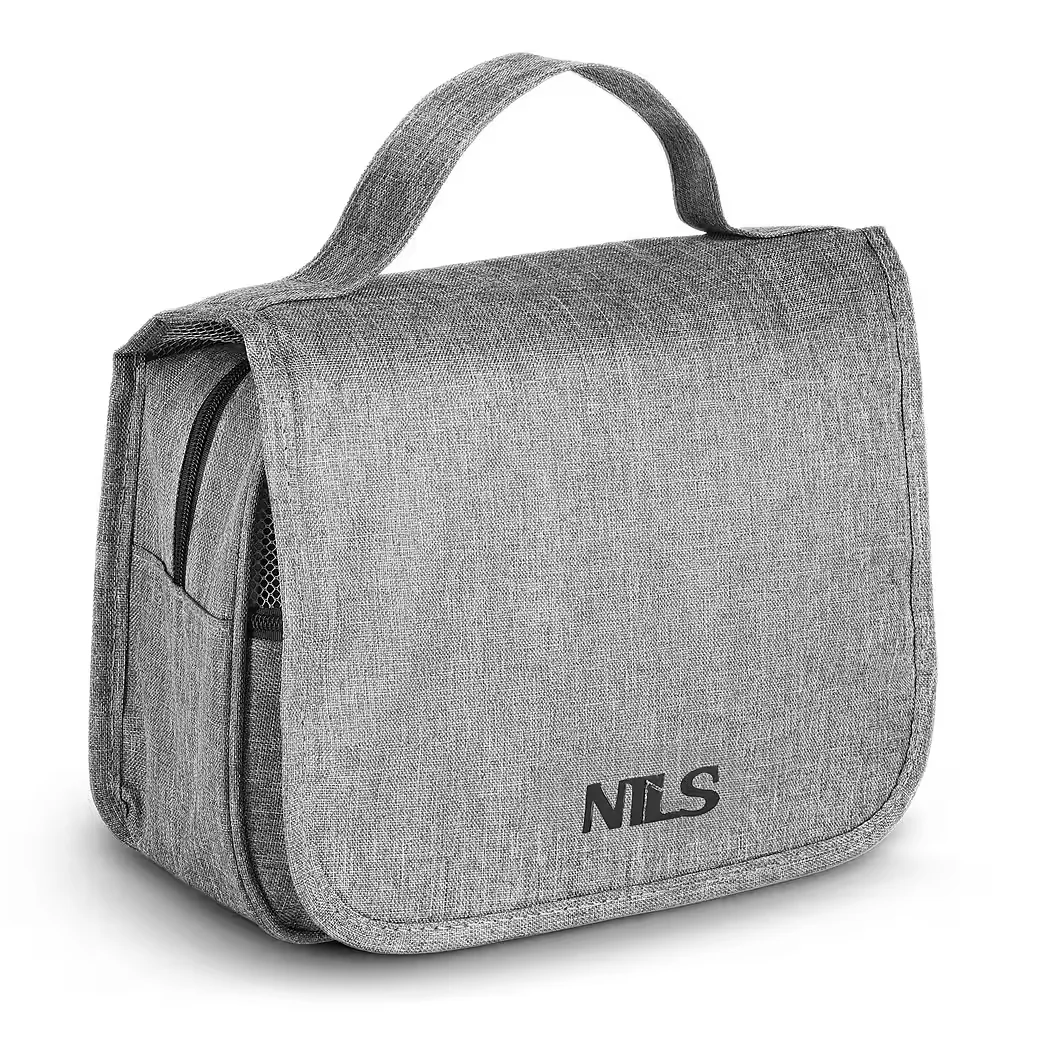 NILS CAMP Kulturtasche Reise-Kosmetiktasche Waschtasche grau