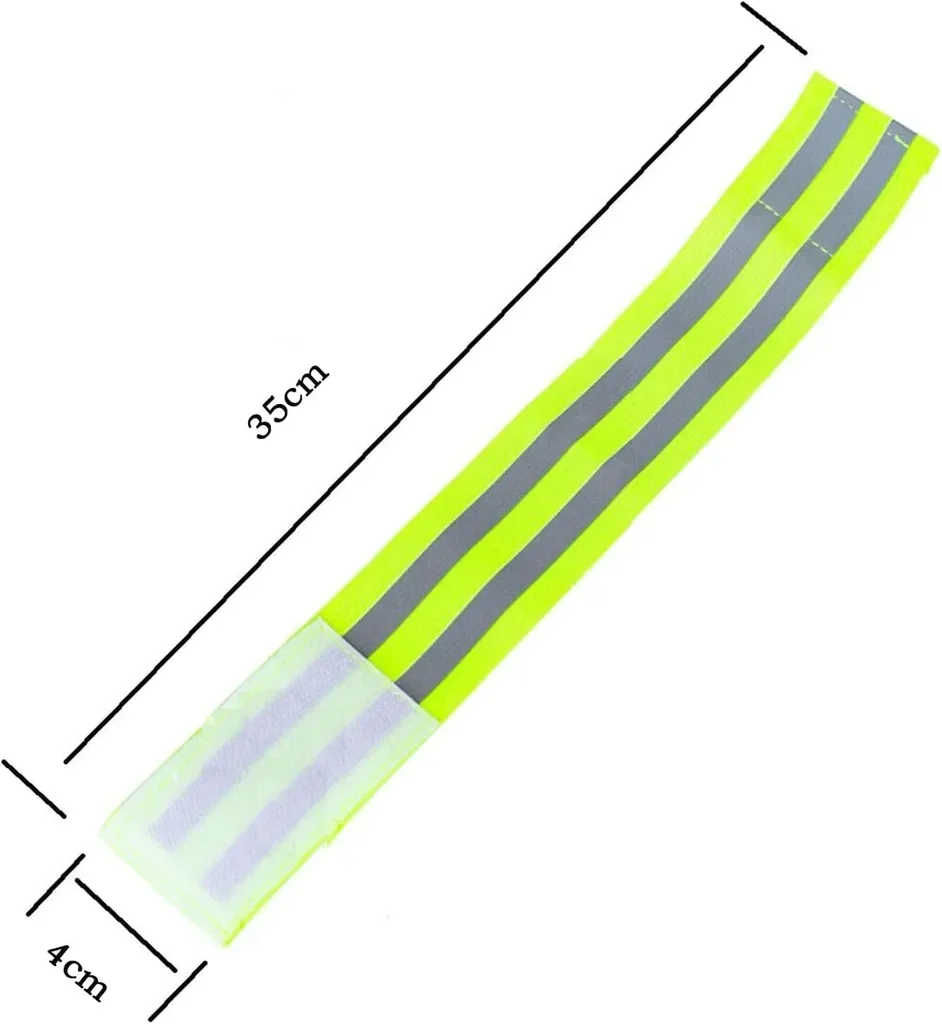 BundiGlassware Reflektorbänder 6er Set mit Klett für Jogging Outdoor