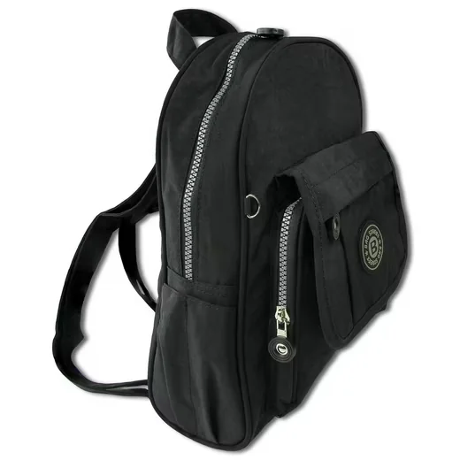 BAG STREET Freizeitrucksack Crinkle Nylon schwarz