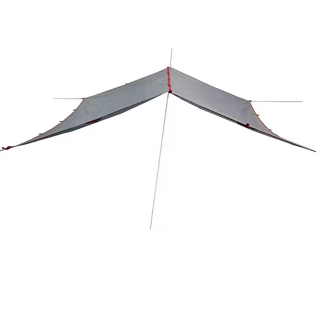 FURNICATO Faltzelt Tarp 300x294 cm grau orange wasserdicht