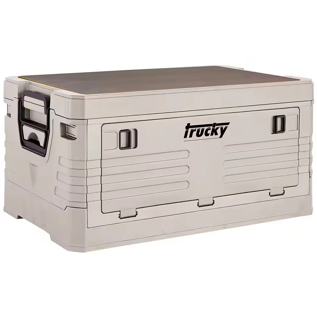 TRUCKY Faltbox 35 L Klappbox Klappkiste Camping 48x30x24 cm Beige