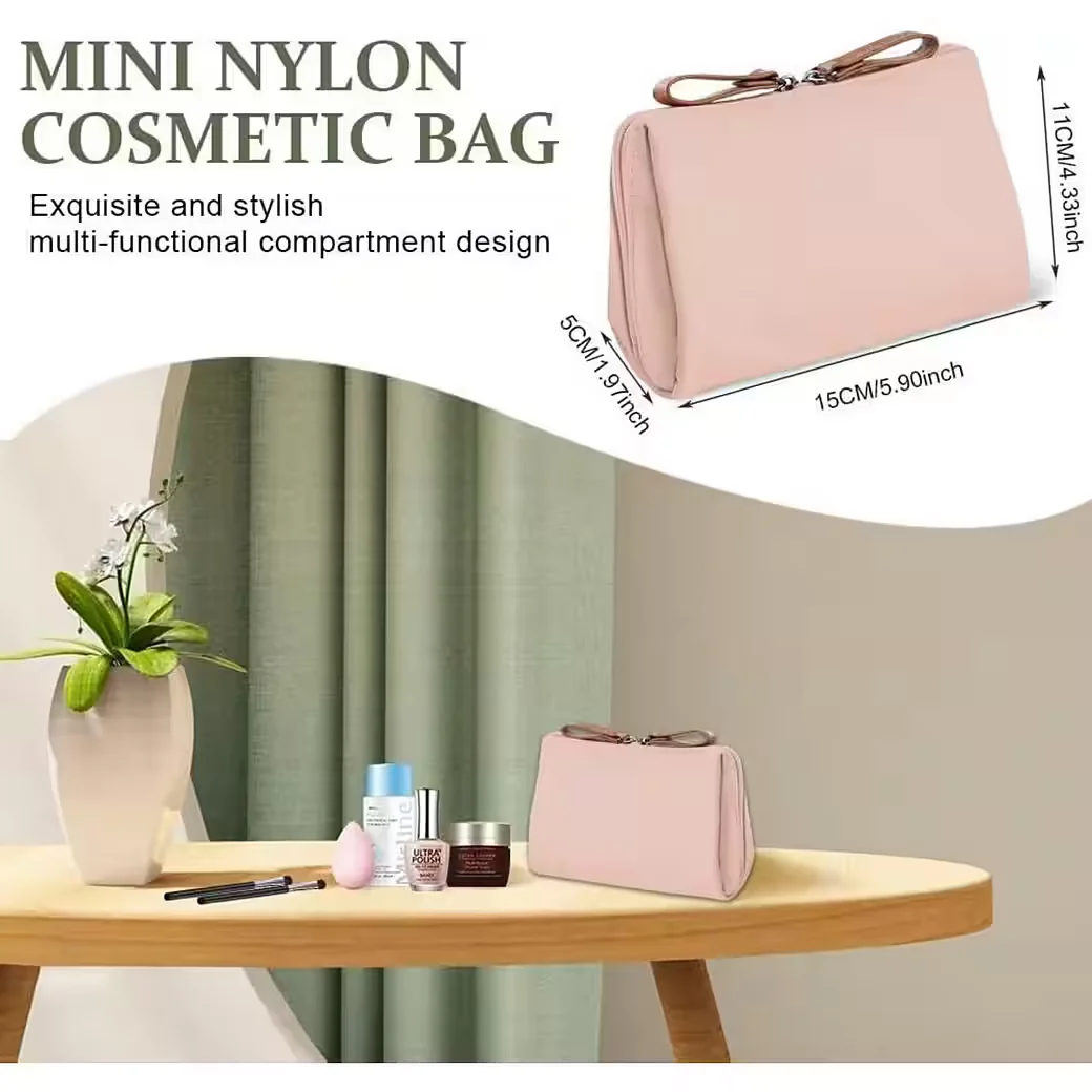 LUXUSKOLLEKTION Reise Kosmetiktasche Damen klein mit Trennwand