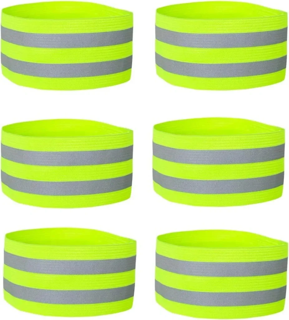 BundiGlassware Reflektorbänder 6er Set mit Klett für Jogging Outdoor