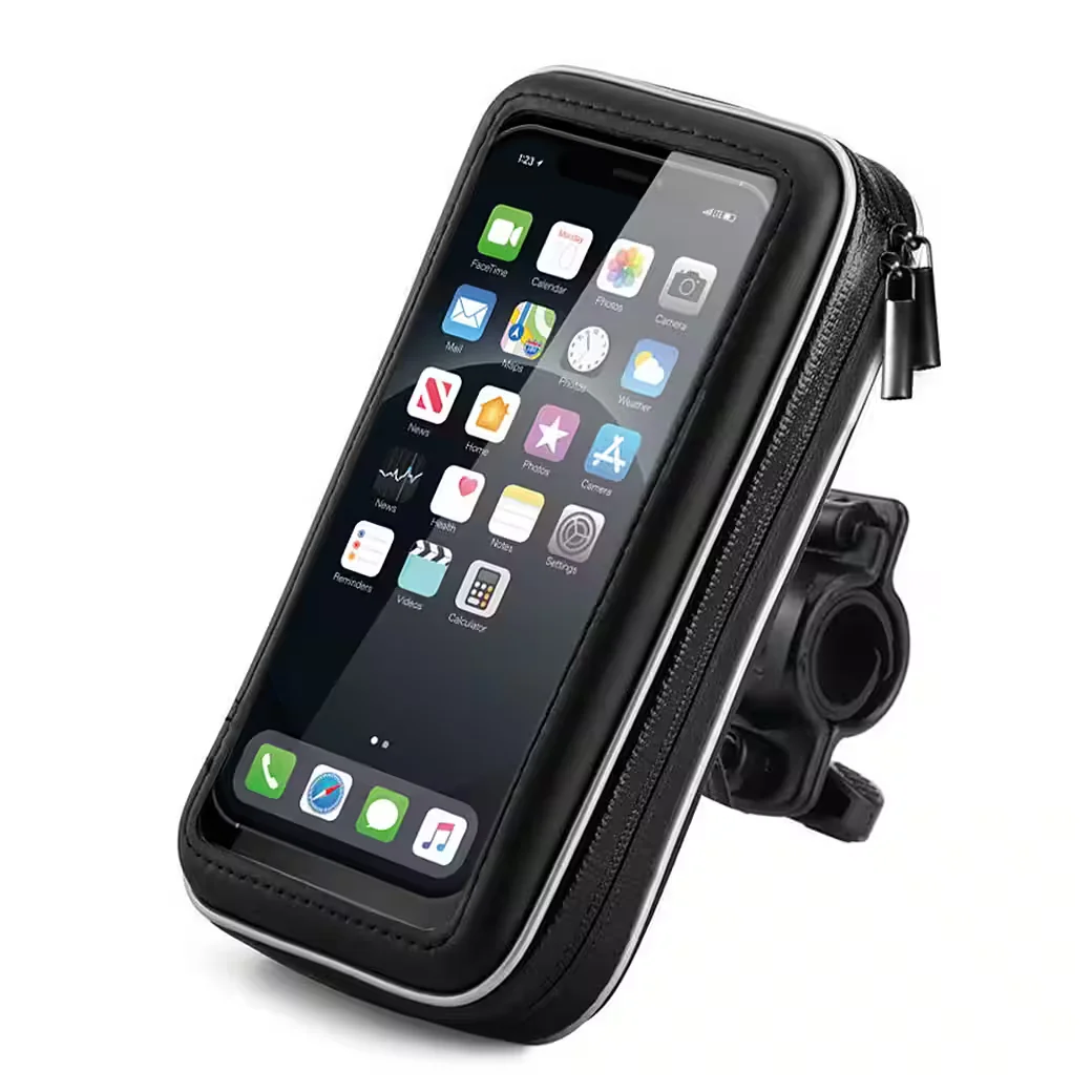WOZINSKY Smartphone Halterung für Fahrrad Motorrad Roller schwarz