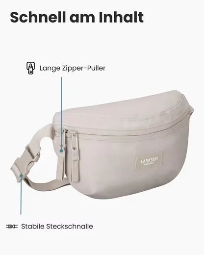LARKSON Finn Gürteltasche Bauchtasche für Damen und Herren