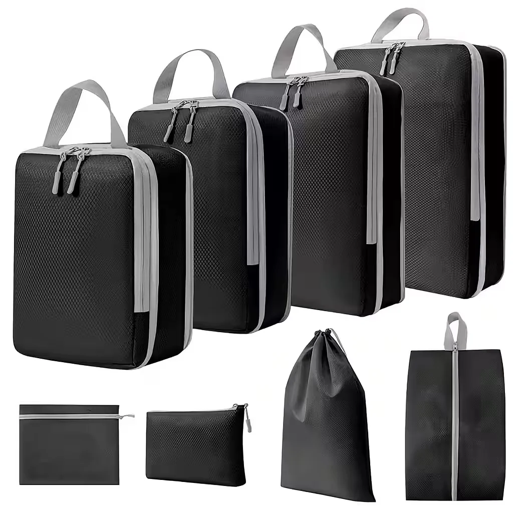 DIWZBYN Kofferorganizer Set 8-teilig Kompressions-Packwürfel